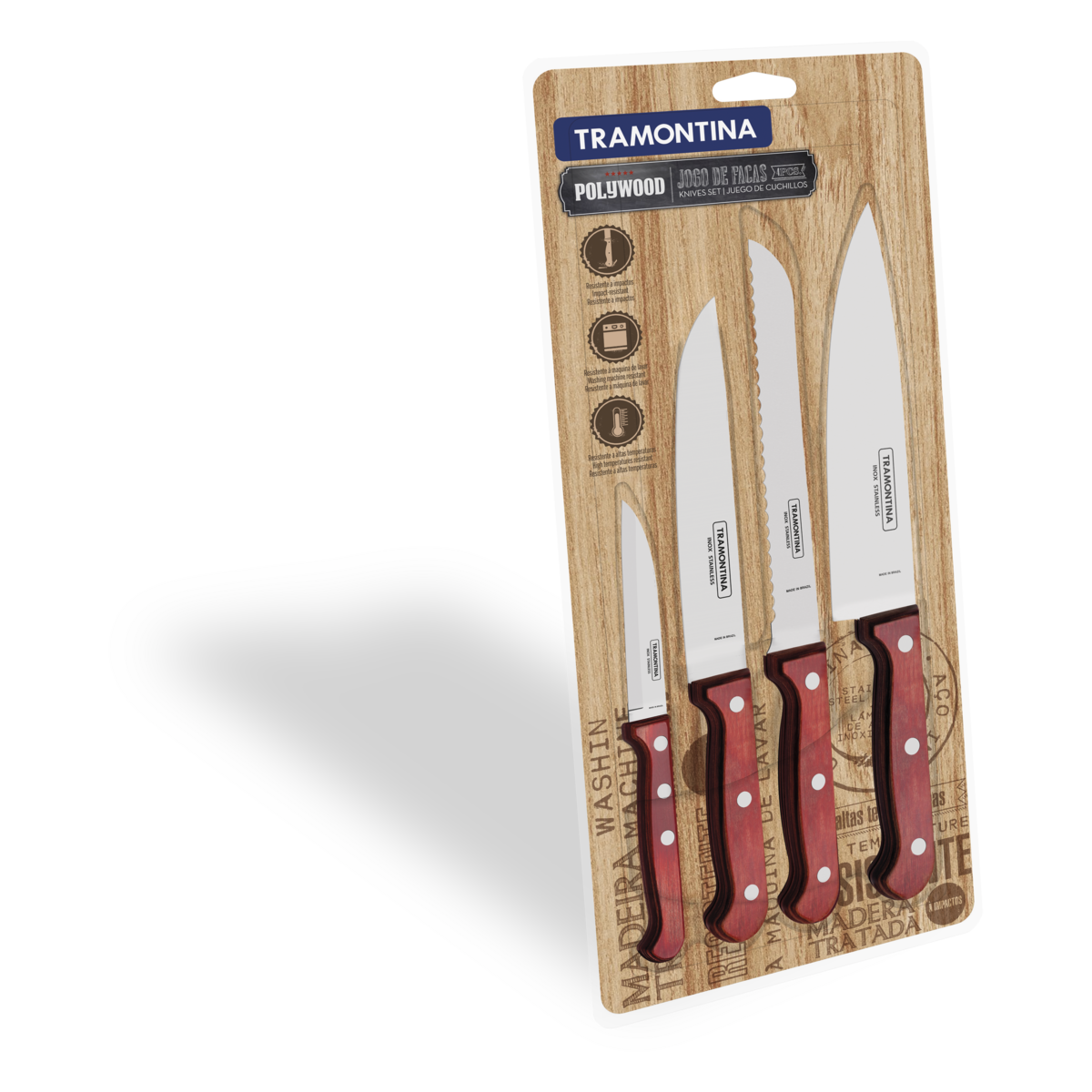 Tramontina Kit Knives 4pcs